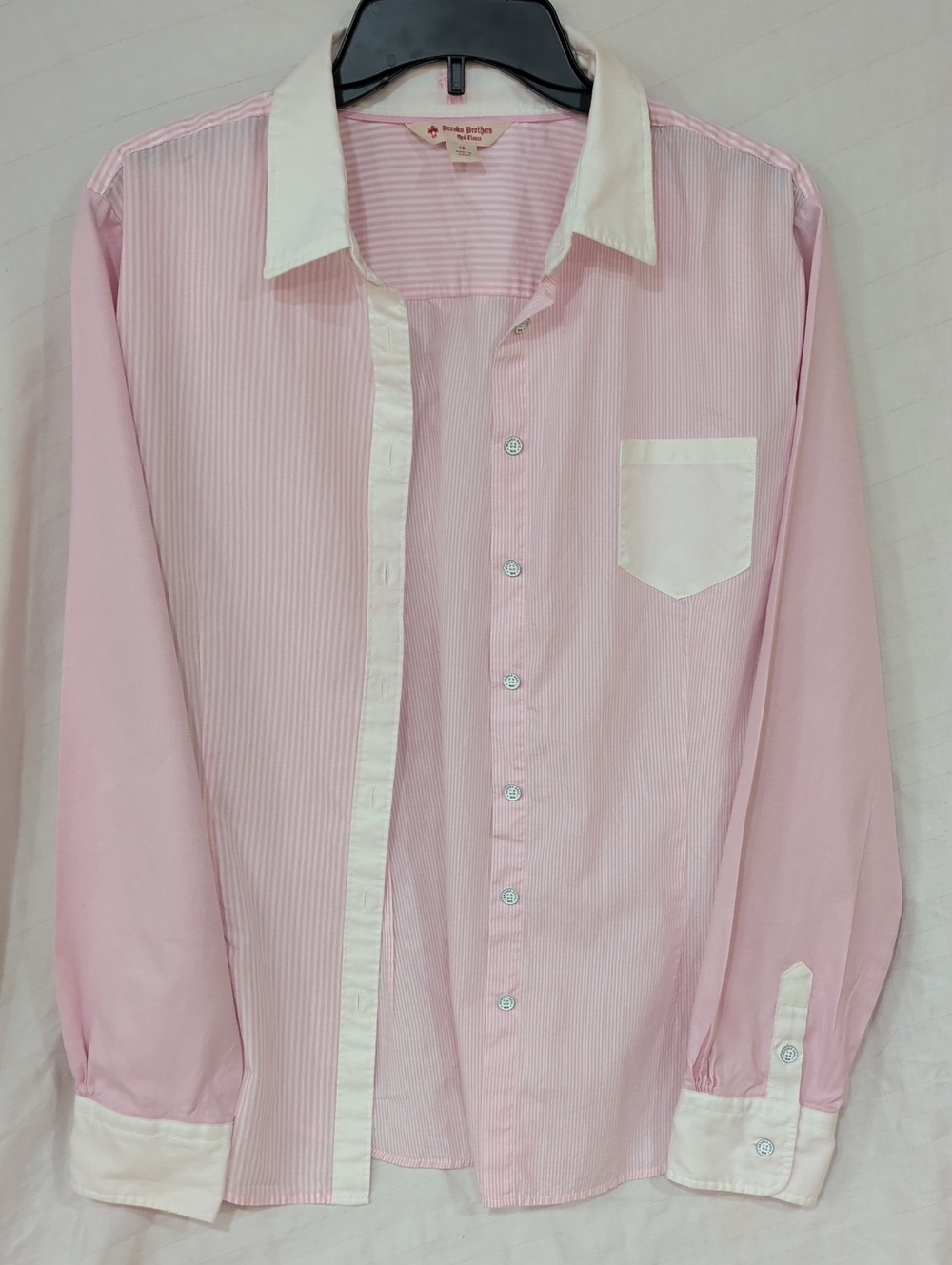 Brooks Brothers Pink Button-Down Shirt with White Trim